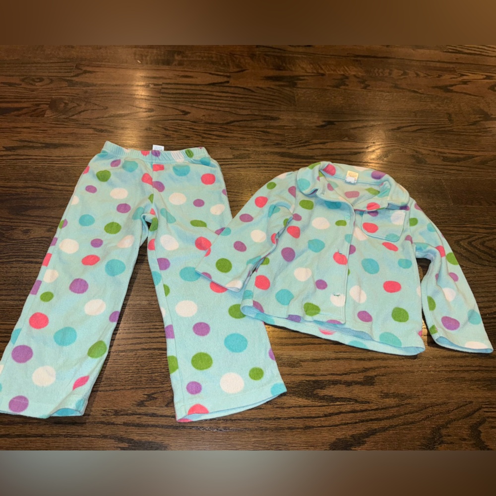 GAP Kids Blue Polka Dot Pajama Set